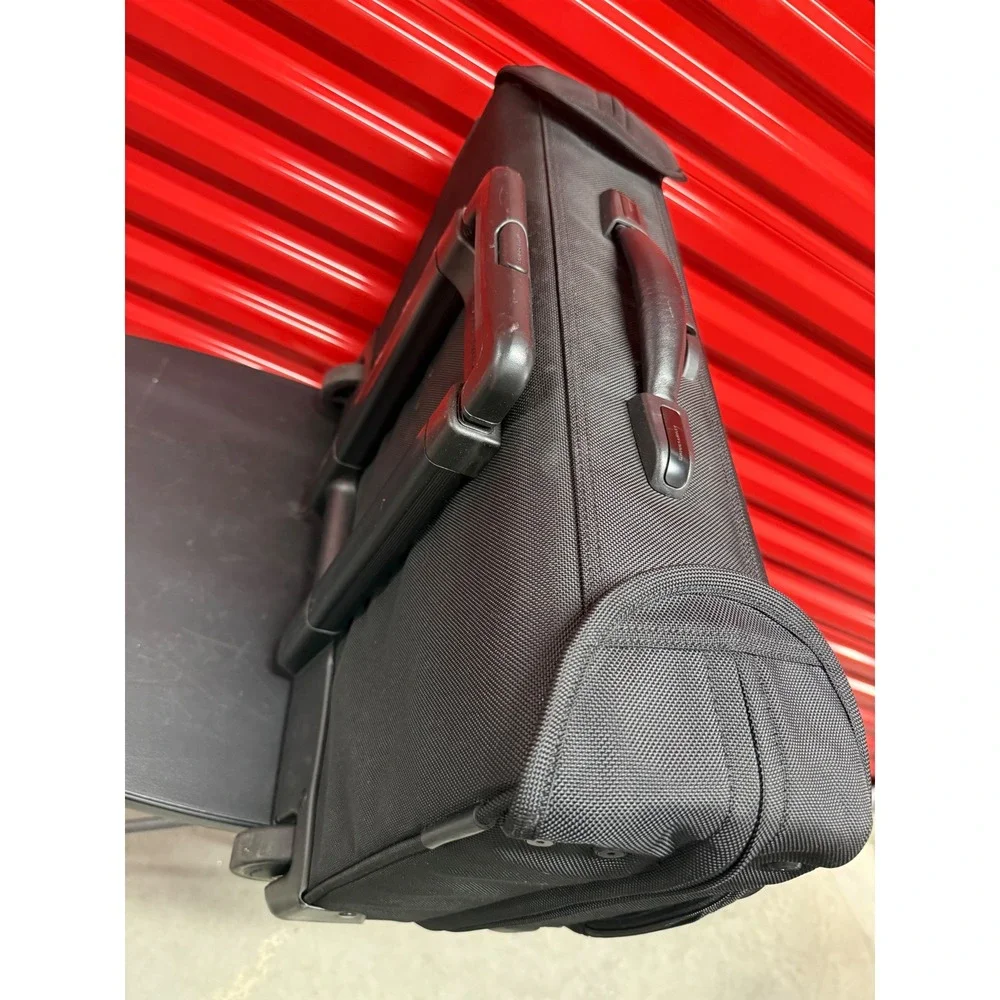 Briggs & Riley Rolling Garment Bag Black Ballistic Nylon Wheeled CarryOn Luggage